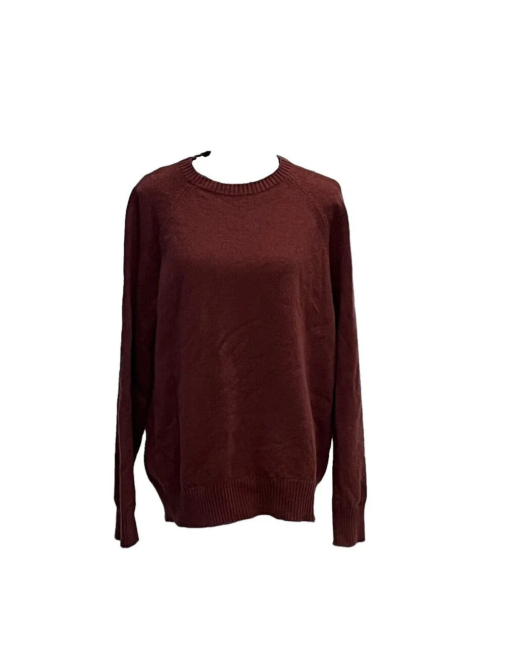 J.Crew Men’s Lambswool Crewneck Sweater Medium Chocolate Brown  Wool Preppy